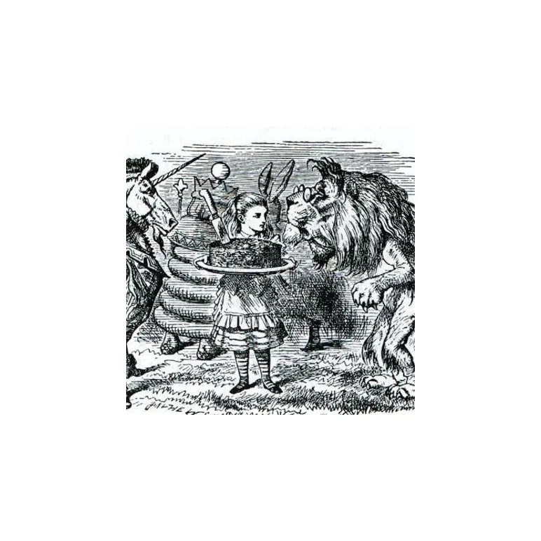 Серебряная брошь "Алиса в Стране Чудес" от KIT CARSON