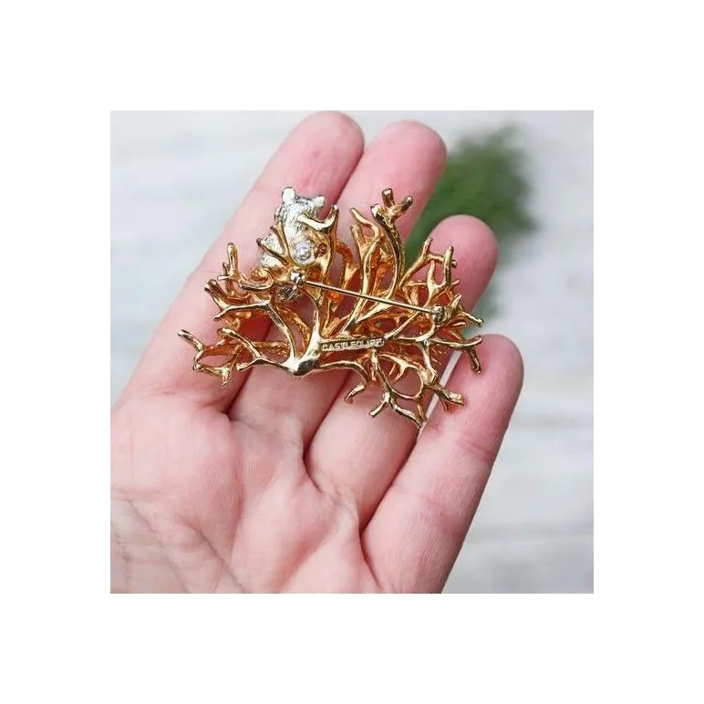 Коллекционная брошь 1950-е CASTLECLIFF