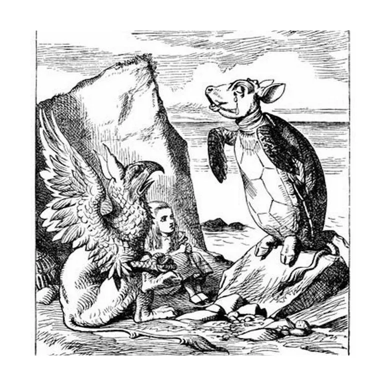 Серебряная брошь "Алиса в Стране Чудес" от KIR CARSON