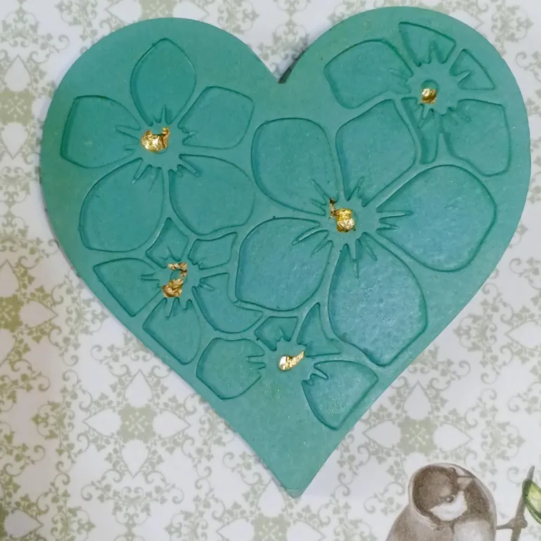 Подставка под свечу и бокал Сердце