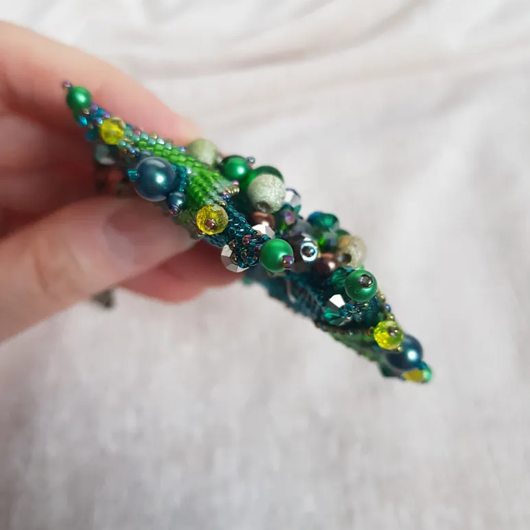 Брошь-орден-подвеска + Брошь и Серьги "Изумруд"