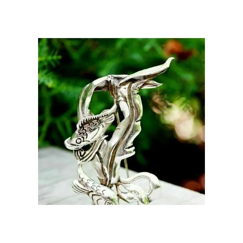 Винтажная  серебряная брошь от CYVRA