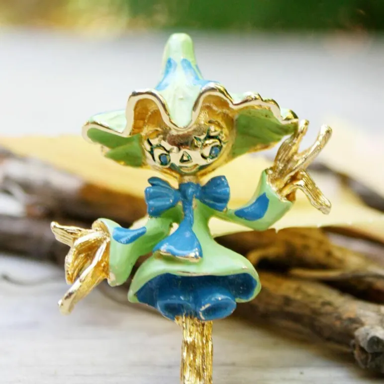 Коллекционная брошь от TORTOLANI 1960-е