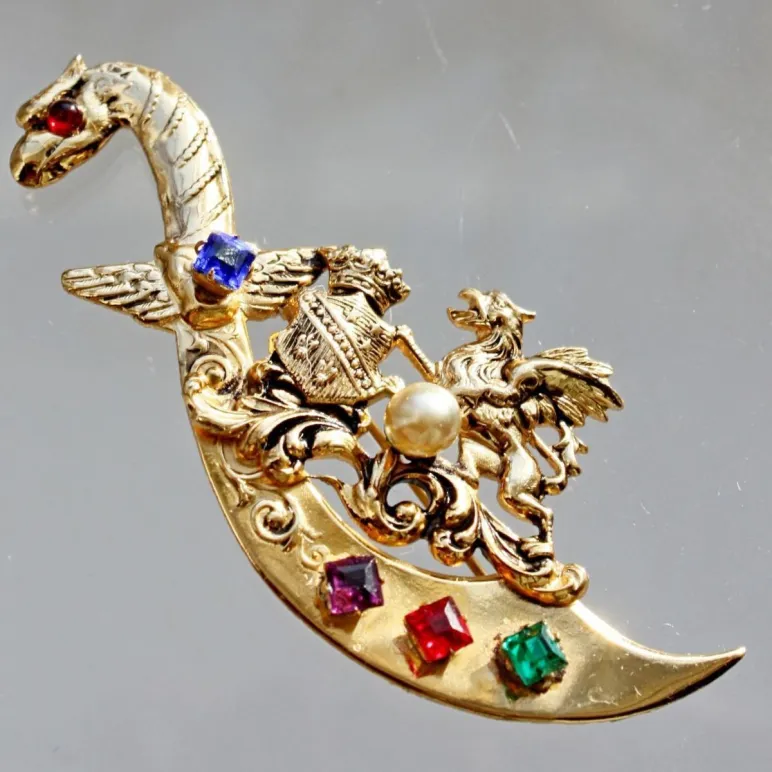 Коллекционная брошь CORO 1940-е