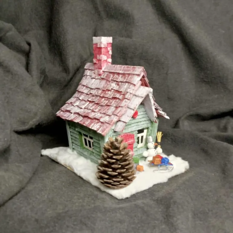 Ночник домик Снеговика