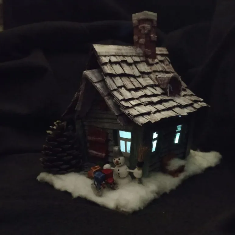 Ночник домик Снеговика