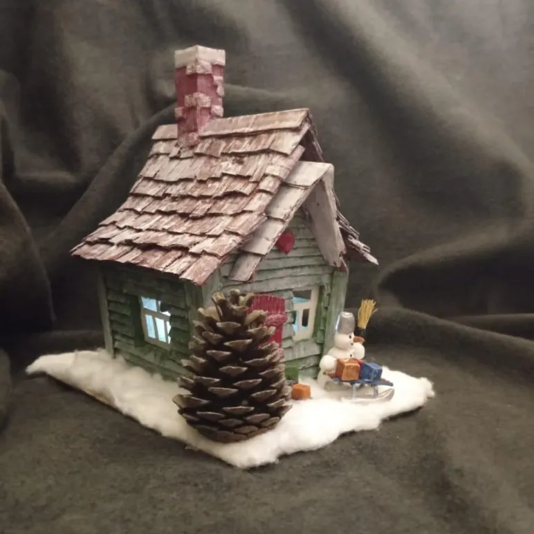 Ночник домик Снеговика