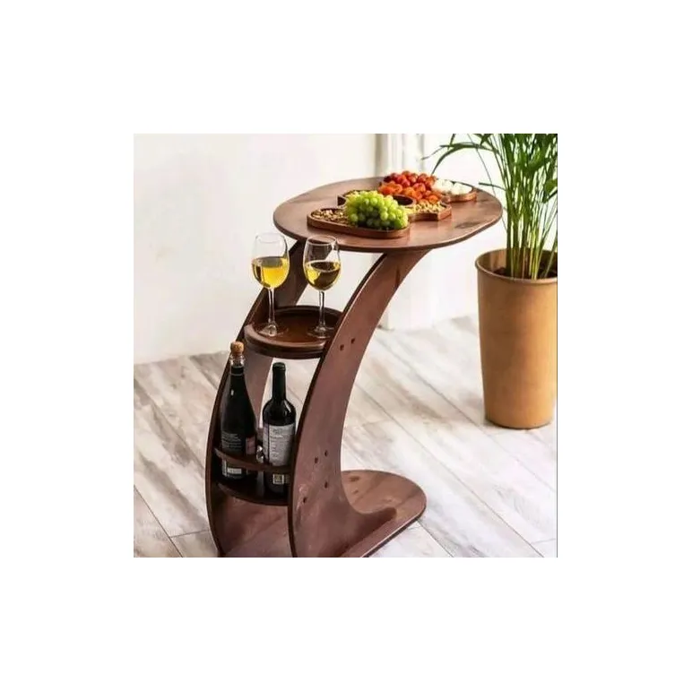 Винный столик, держатель для бутылки и бокалов