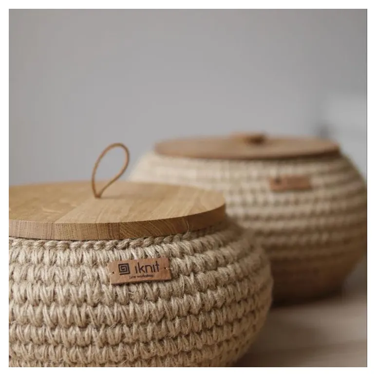Корзина из джута