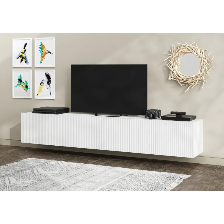 СКАНДИ Тумба под телевизор цвет белый