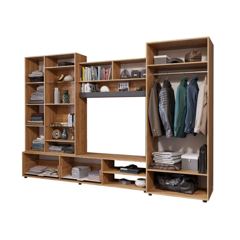 Мебель для гостиной стенка Сафари цвет Графит Софт