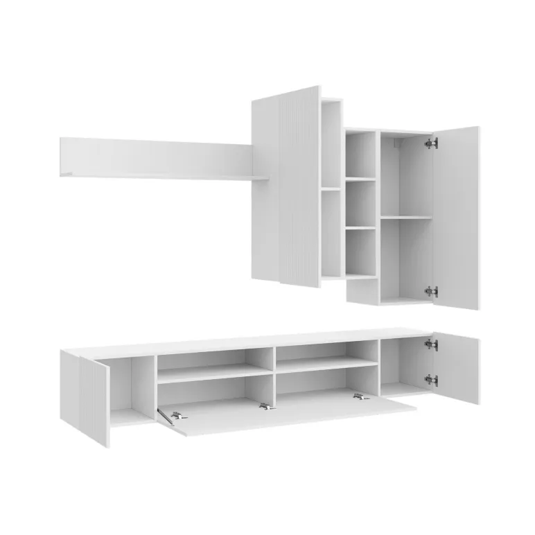 Мебель для гостиной стенка СКАНДИ цвет белый